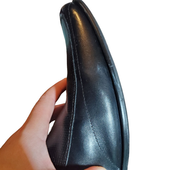 Stacy Adams Beau Moc Toe Bit Slip-On Loafer Black Men\'s Size 13 Leather Dress main image 11